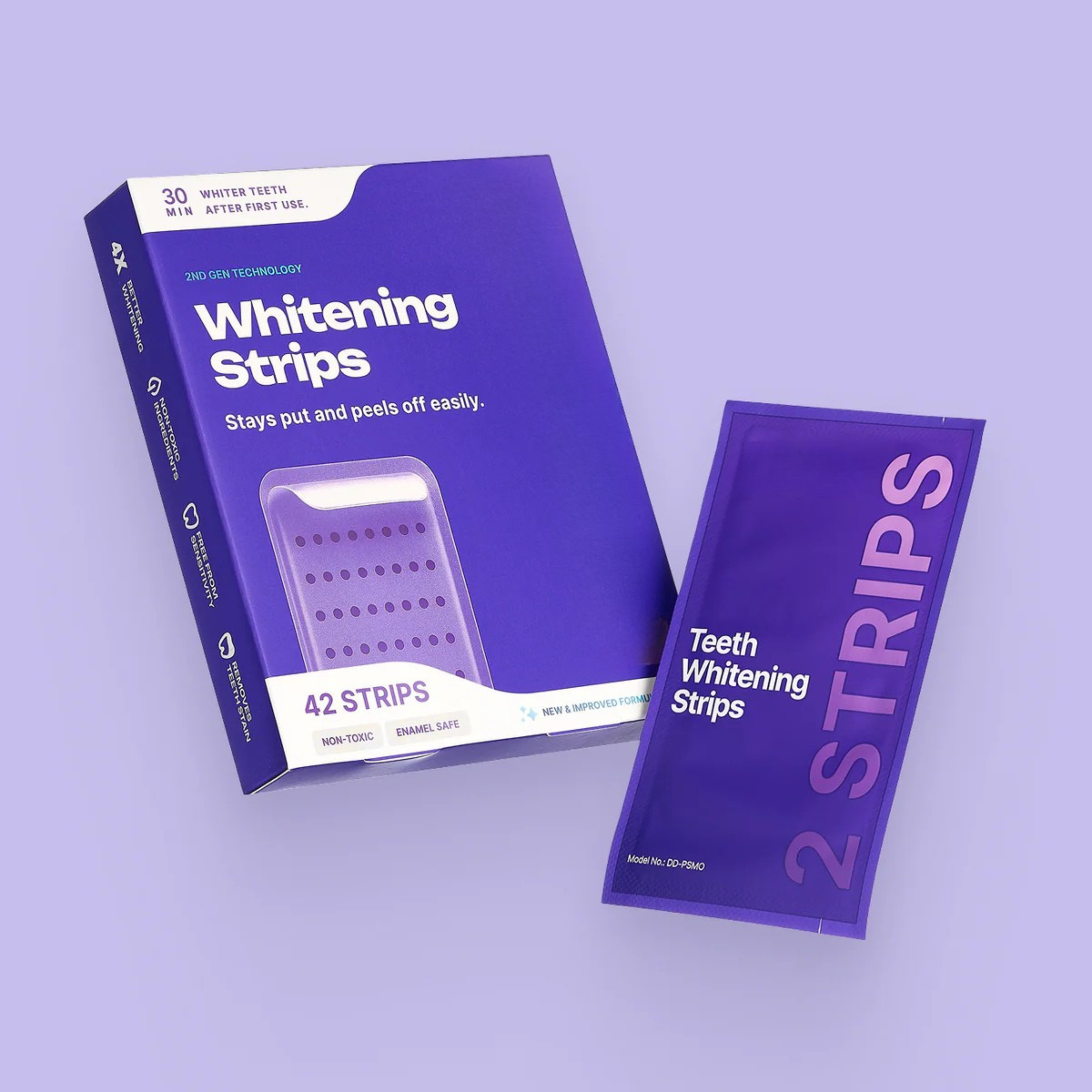 Purple Teeth Whitening Strips
